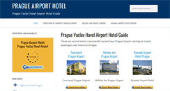 Desktop Screenshot of pragueairporthotel.com