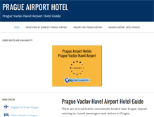 Tablet Screenshot of pragueairporthotel.com